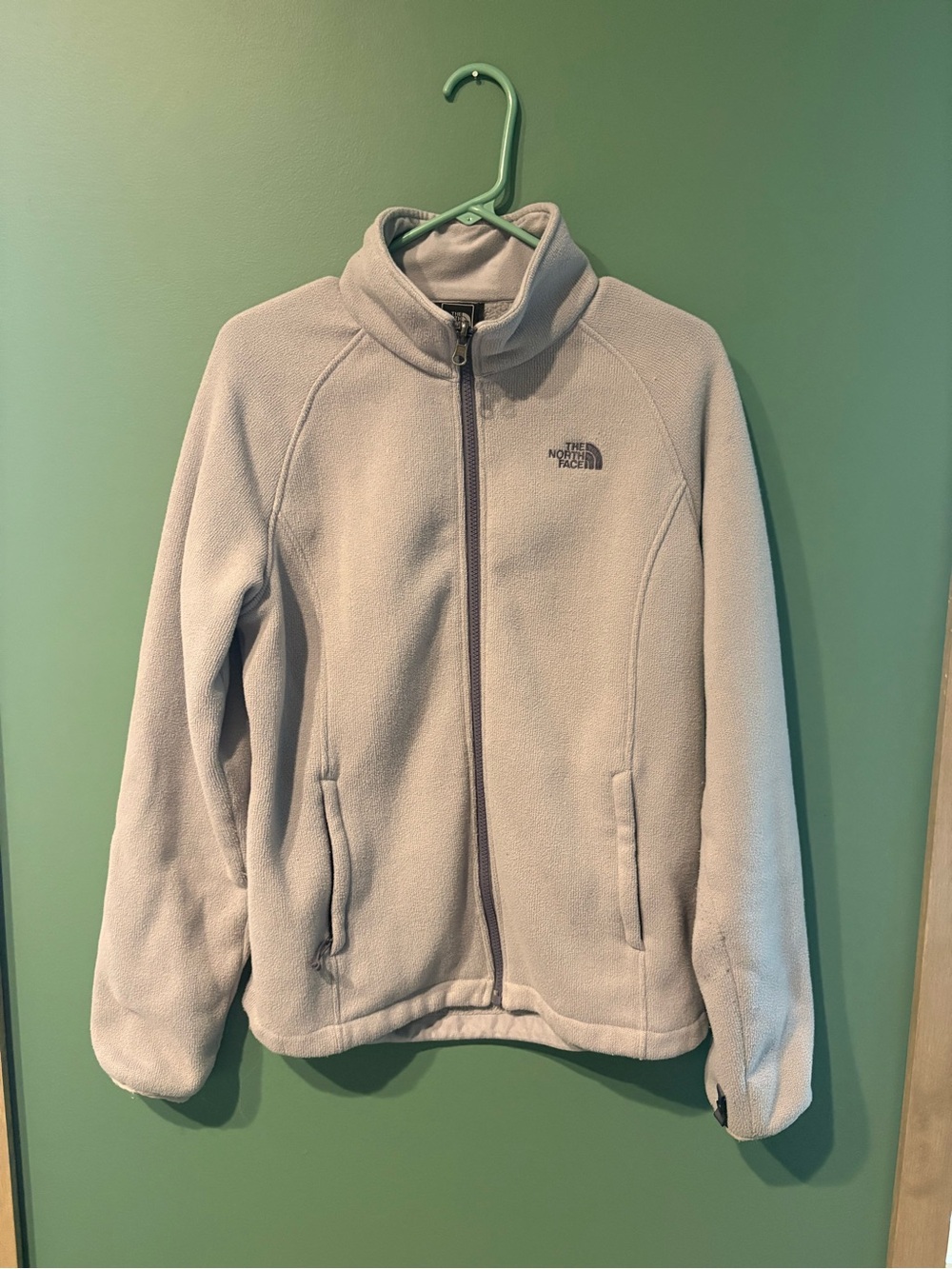 The North Face Light Gray Women's Fleece Jacket - Full Zip